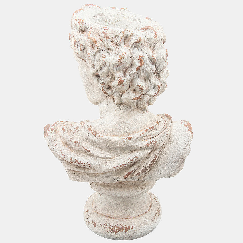 Resin, 31"H David Bust, Gray