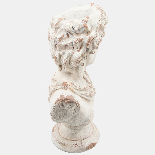 Resin, 31"H David Bust, Gray