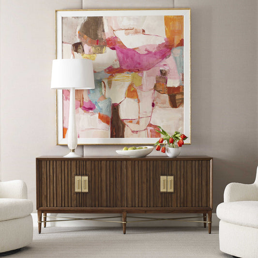 On the right path framed canvas