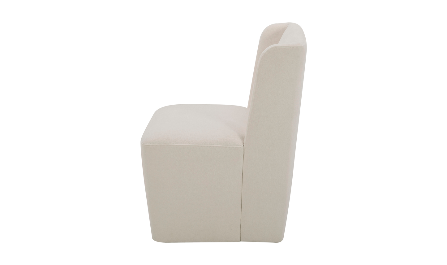 SILLA DE COMEDOR CON RUEDAS CORMAC TEJIDO DE ALTO RENDIMIENTO