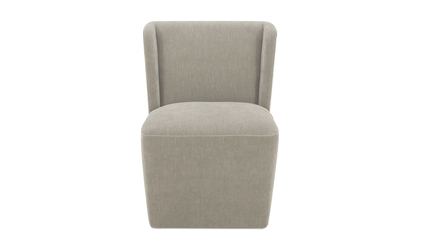 SILLA DE COMEDOR CON RUEDAS CORMAC TEJIDO DE ALTO RENDIMIENTO