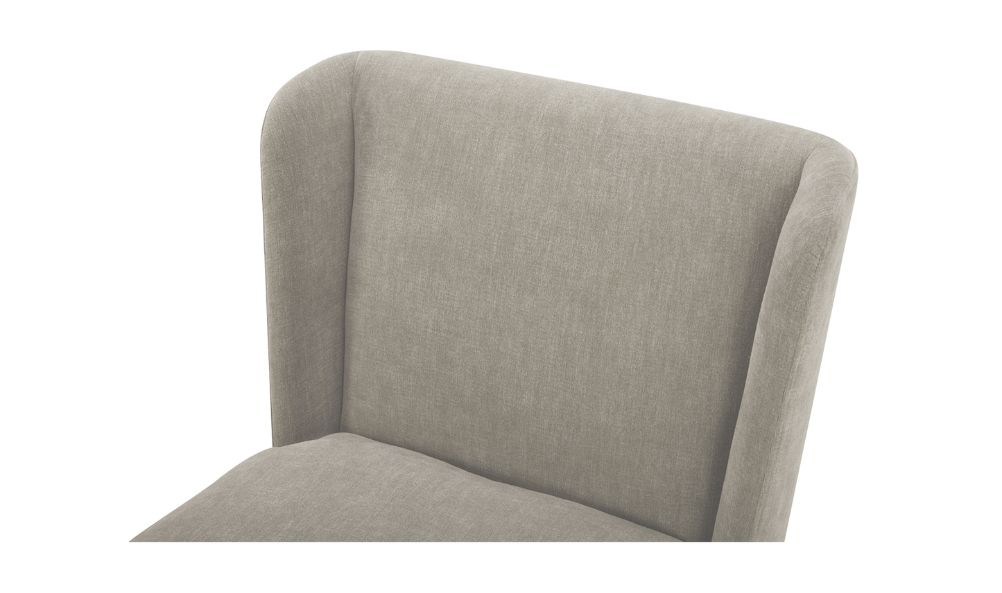 SILLA DE COMEDOR CON RUEDAS CORMAC TEJIDO DE ALTO RENDIMIENTO