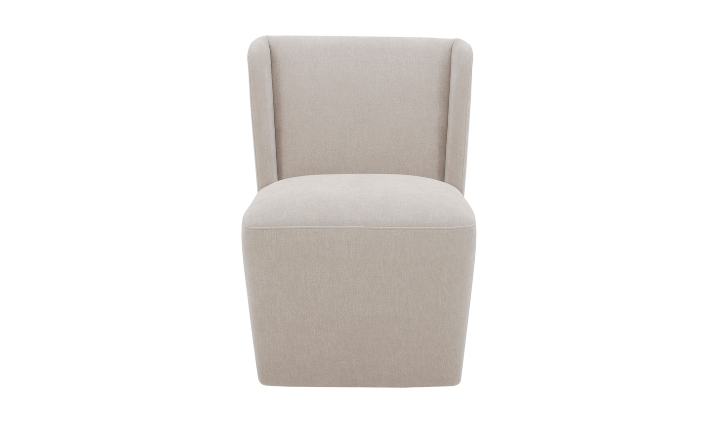 SILLA DE COMEDOR CON RUEDAS CORMAC TEJIDO DE ALTO RENDIMIENTO