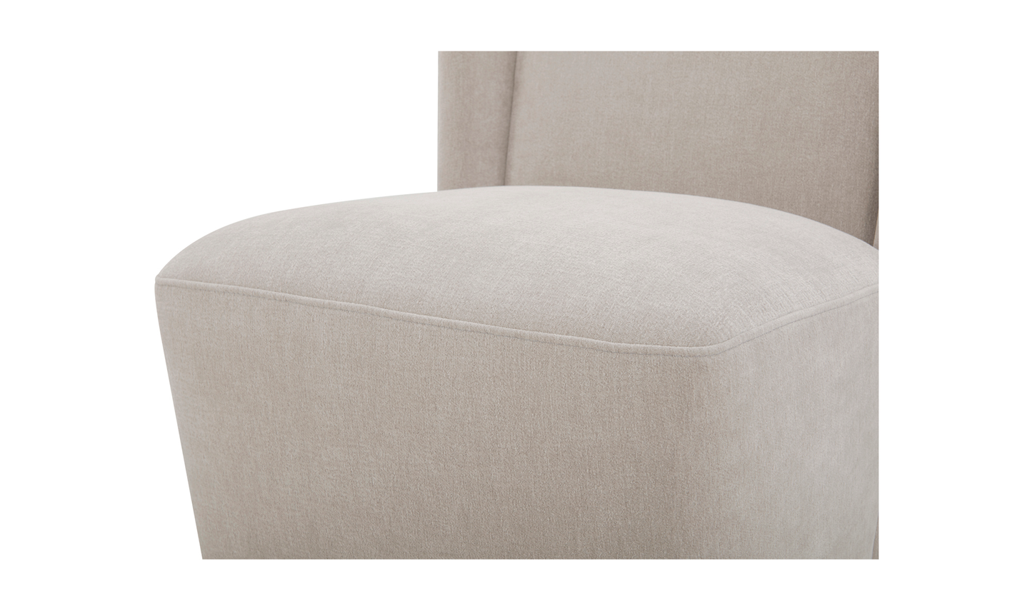 SILLA DE COMEDOR CON RUEDAS CORMAC TEJIDO DE ALTO RENDIMIENTO