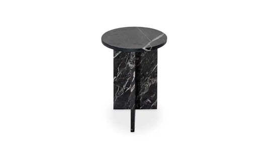 Grace Accent Table Orange Levante Marble