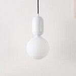 AMAGIRI, GLASS / IRON PENDANT - SET OF 3
