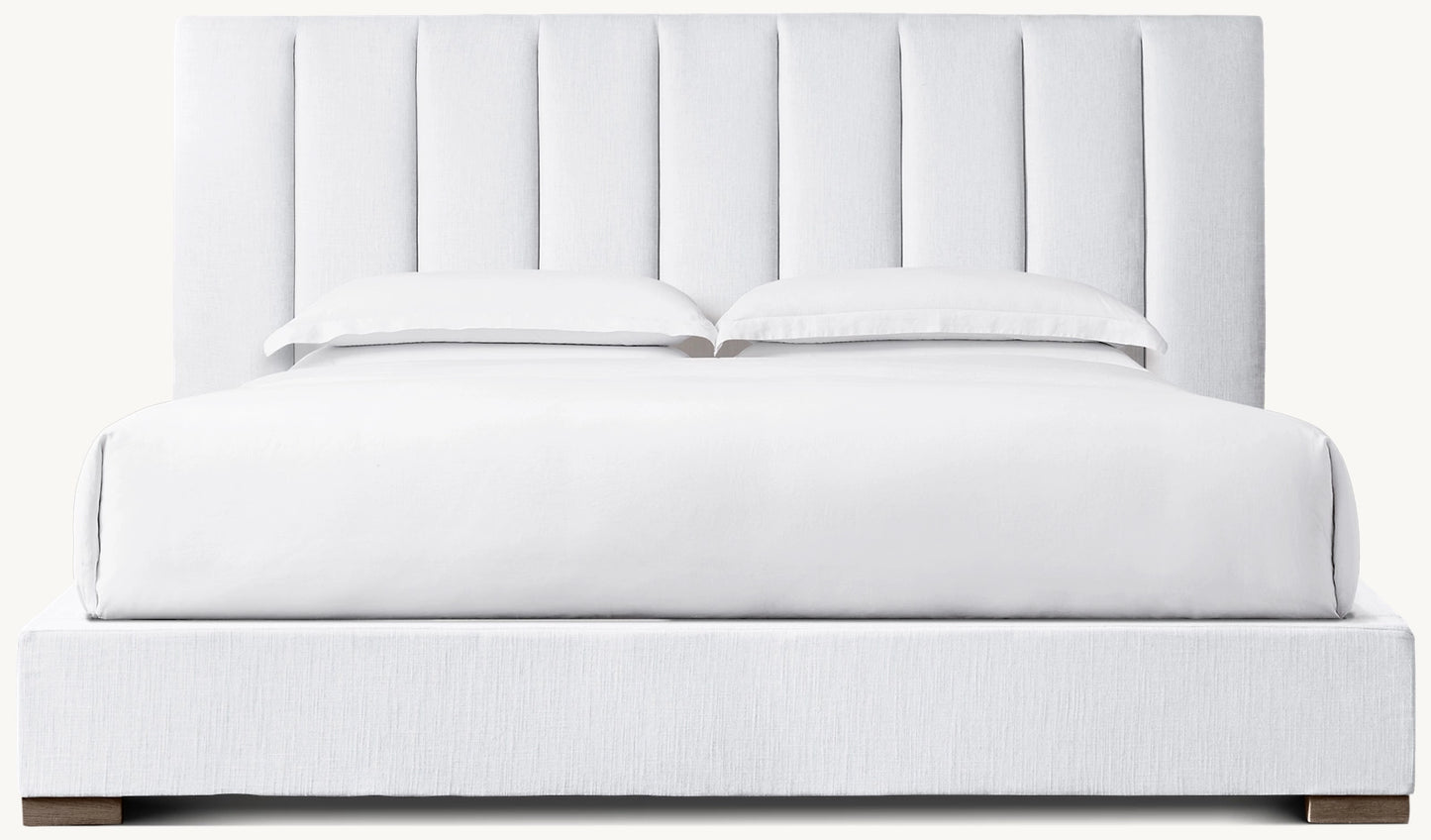MODENA FABRIC VERTICAL CHANNEL PANEL PLATFORM BED