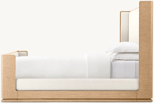 CAMA DE ABRIGO DE TELA LIGNÉ CON PIE DE CAMA