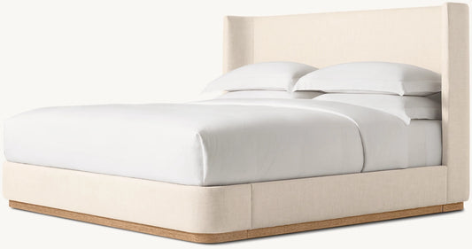 CORTA CAMA DE ABRIGO DE TELA TOTALMENTE TAPIZADA