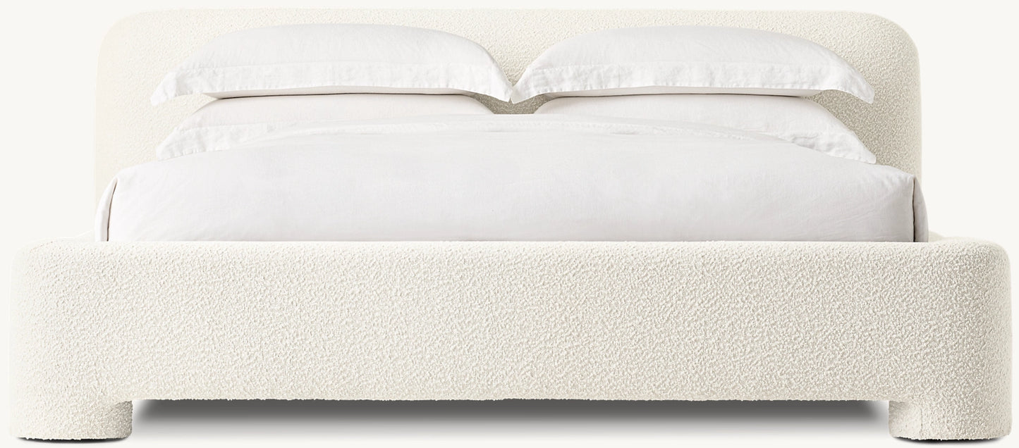 LILA FABRIC PANEL BED