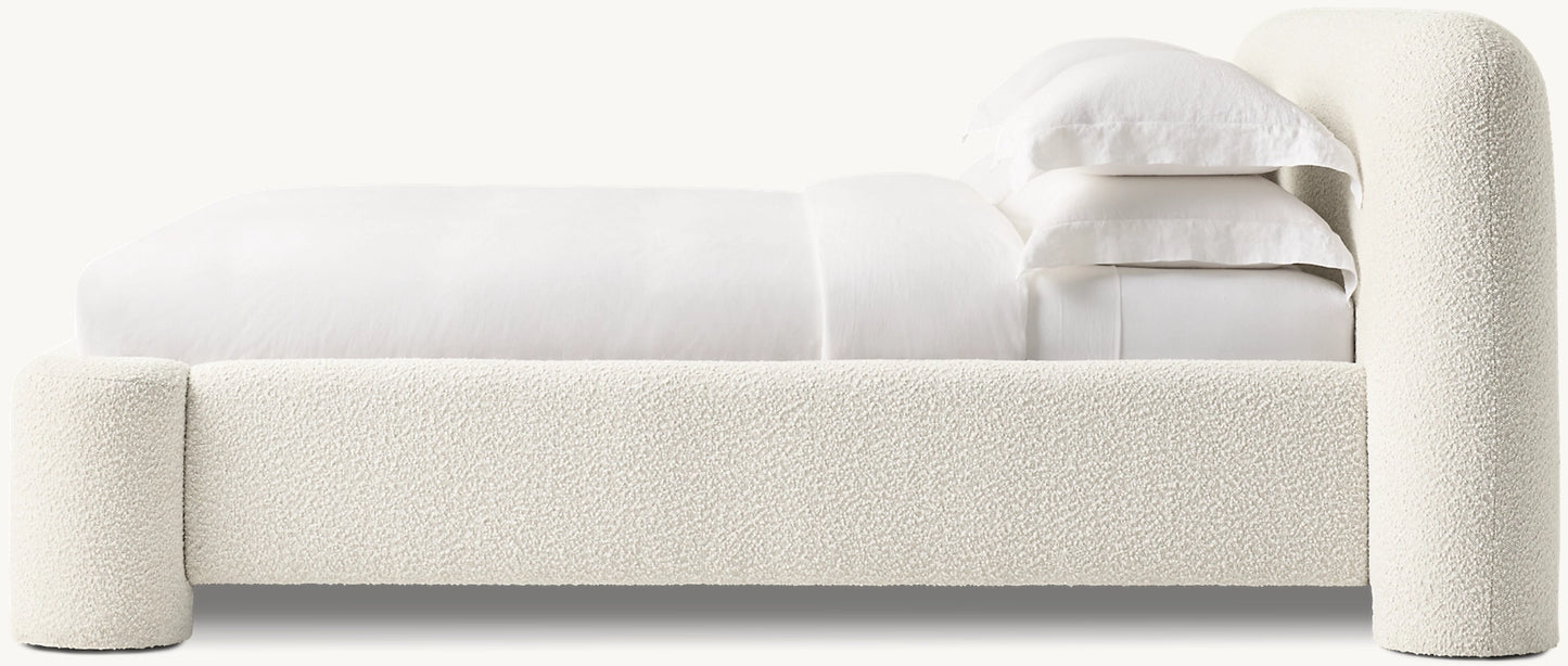 LILA FABRIC PANEL BED