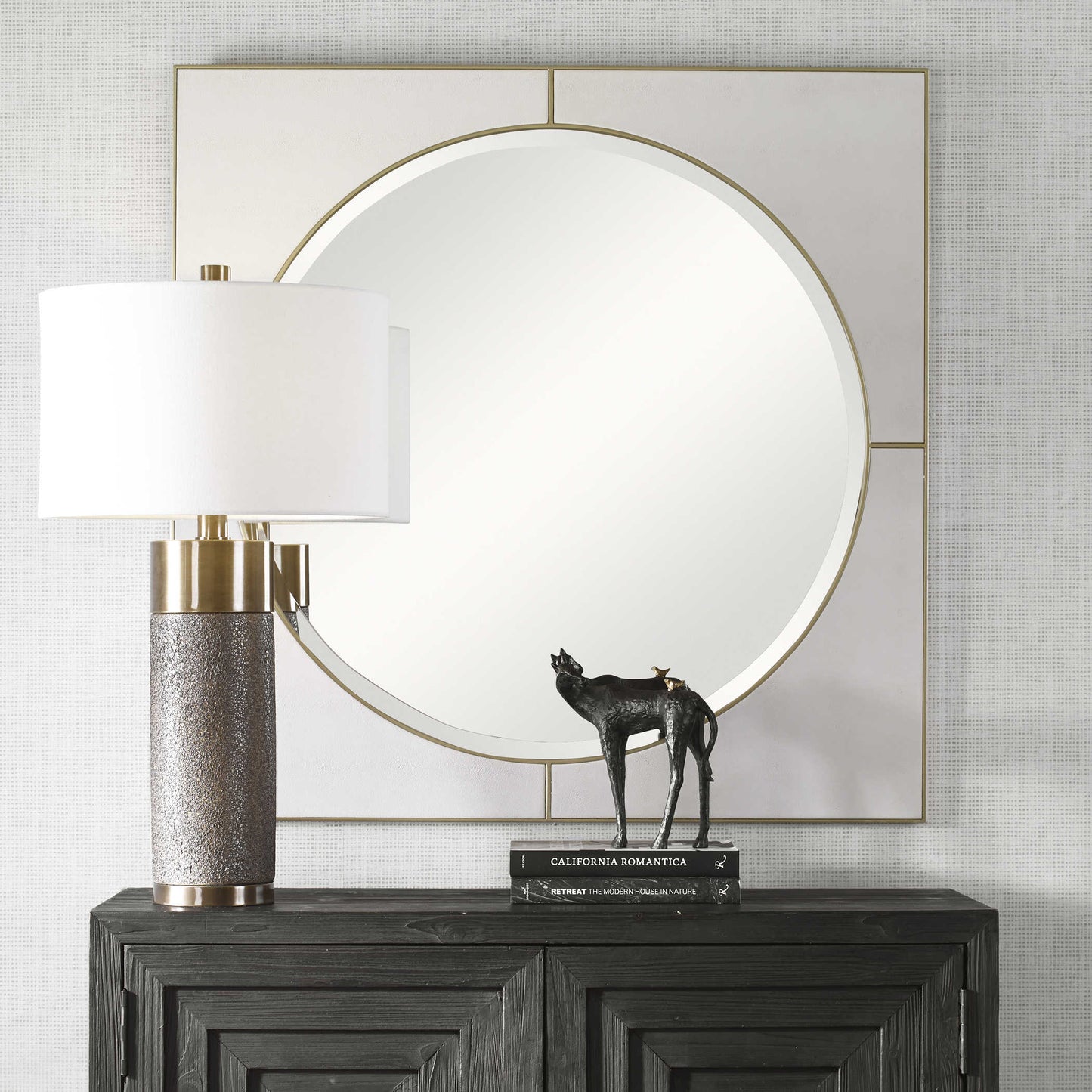 CYPRUS SQUARE MIRROR, WHITE