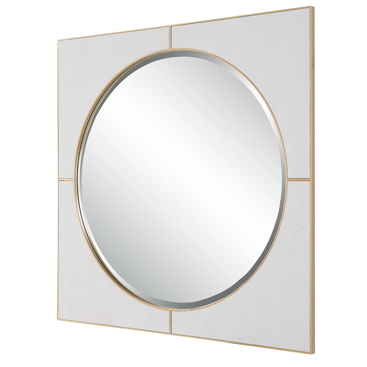 CYPRUS SQUARE MIRROR, WHITE