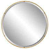 CANILLO ROUND MIRROR, GOLD