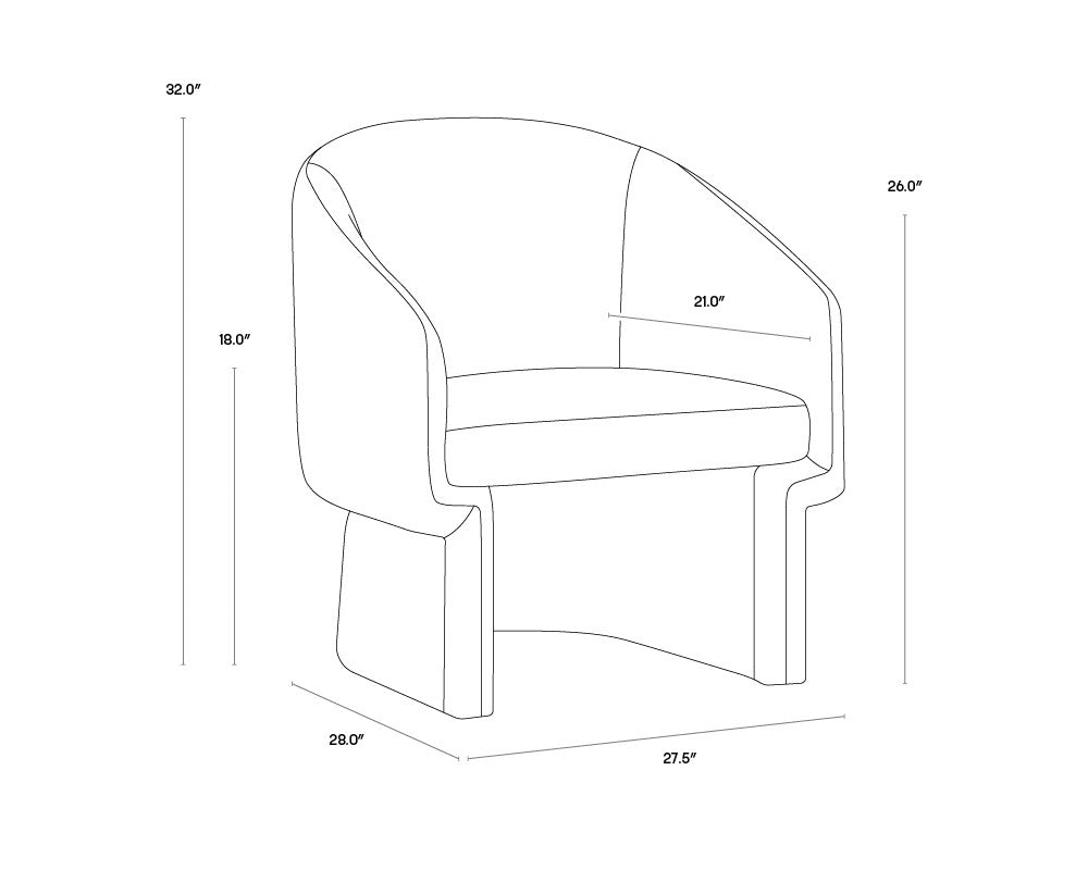 Lauryn Lounge Chair- Danny Navy