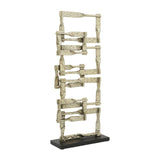 Metal, 22"h Stacking Squares, Gold