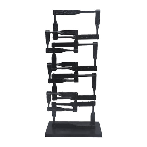 Metal, 22"h Stacking Squares, Black