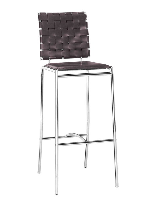 Silla de bar Criss Cross Espresso