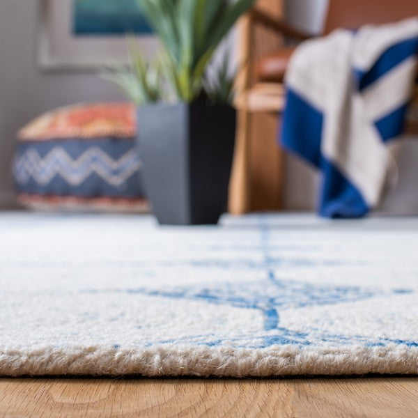 Tapete Abstract Collection Design: ABT658A Marfil/Azul