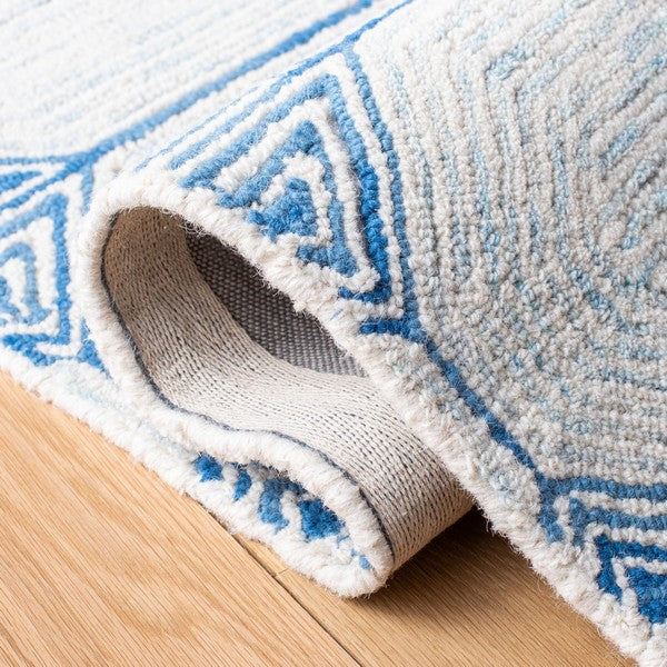 Tapete Abstract Collection Design: ABT658A Marfil/Azul