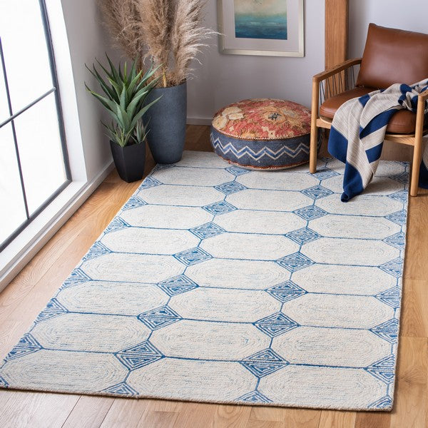 Tapete Abstract Collection Design: ABT658A Marfil/Azul