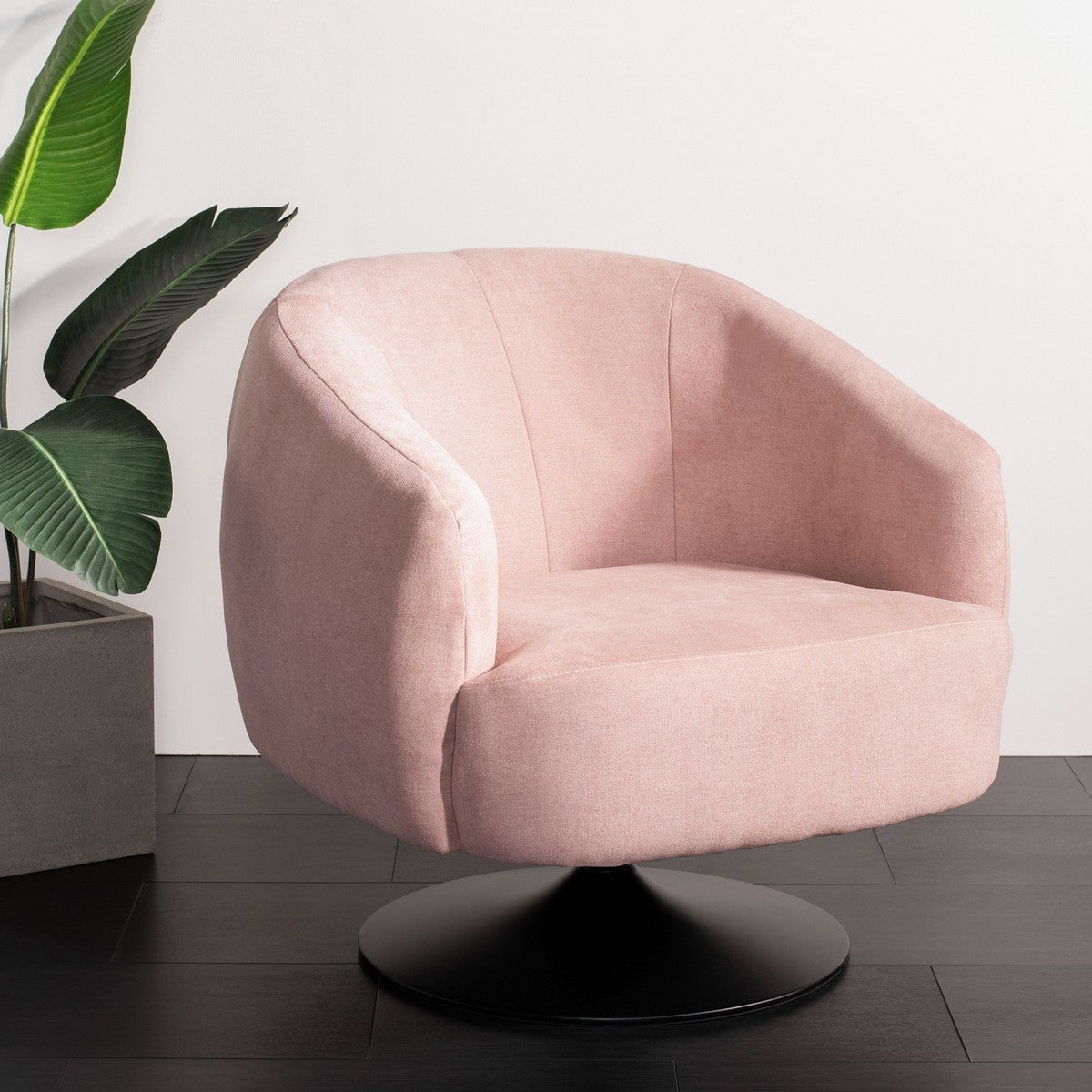 Silla decorativa tapizada Ezro