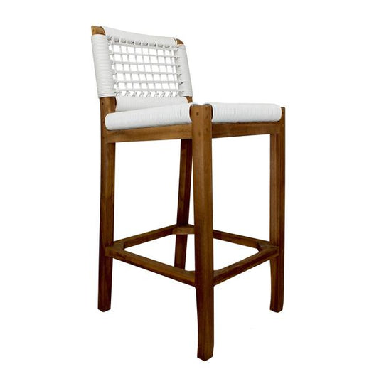 Banco de teca y polyrattan Milando