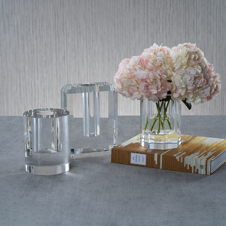 Emilia Crystal Vase - Octagonal