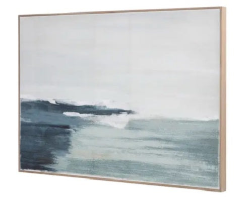 SHORELINE FRAMED PAINTING