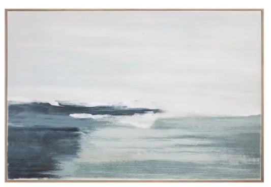 SHORELINE FRAMED PAINTING