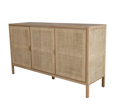 APARADOR DE RATÁN DE 3 PUERTAS