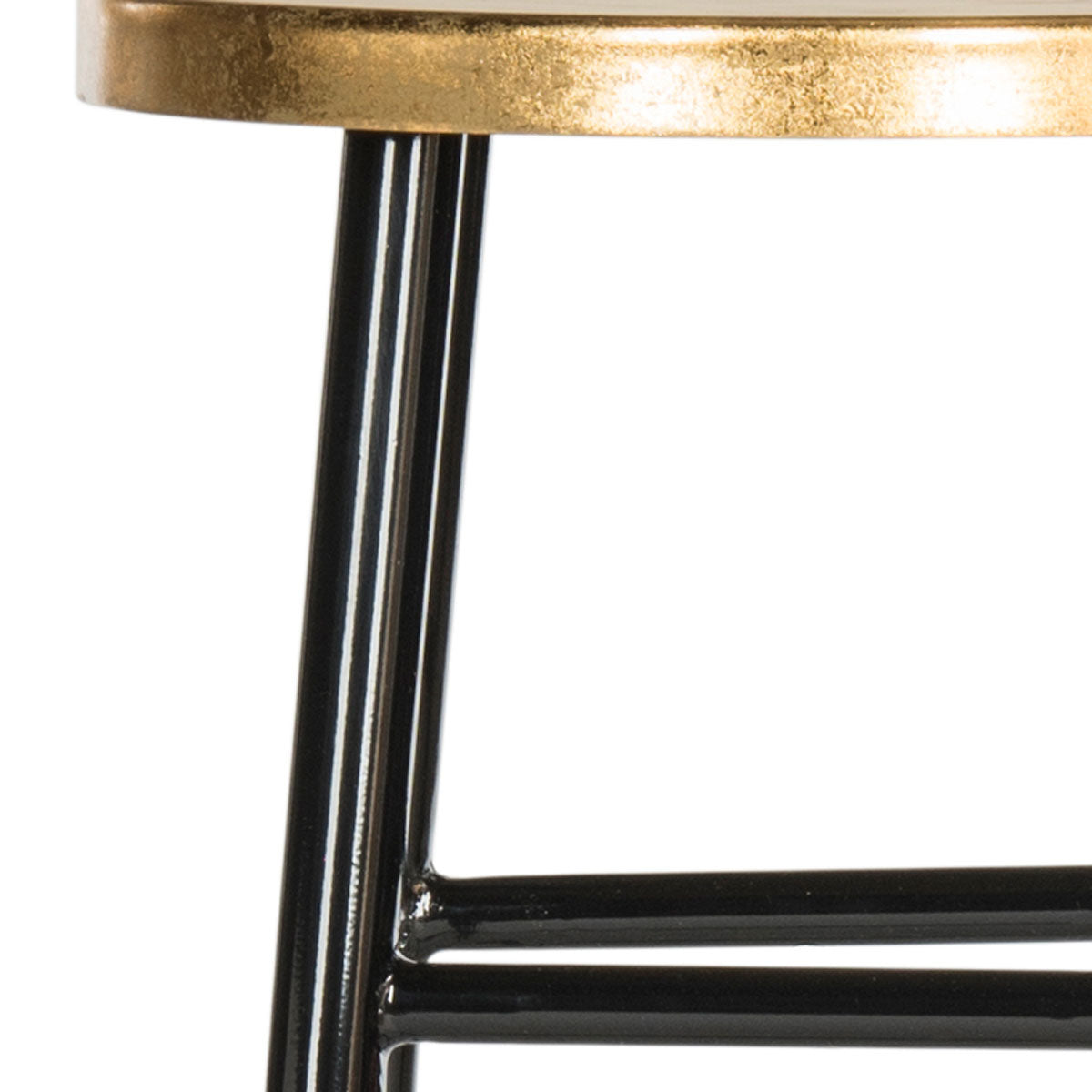 Emery Dipped Gold Leaf Bar Stool