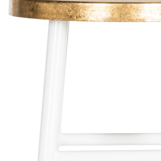 Emery Dipped Gold Leaf Bar Stool