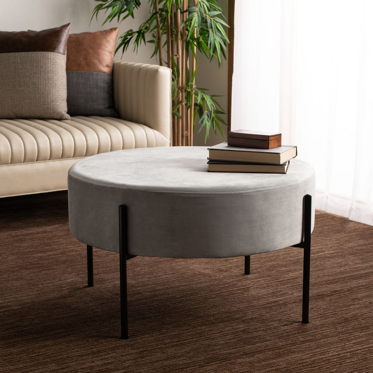Lisbon Round Cocktail Ottoman