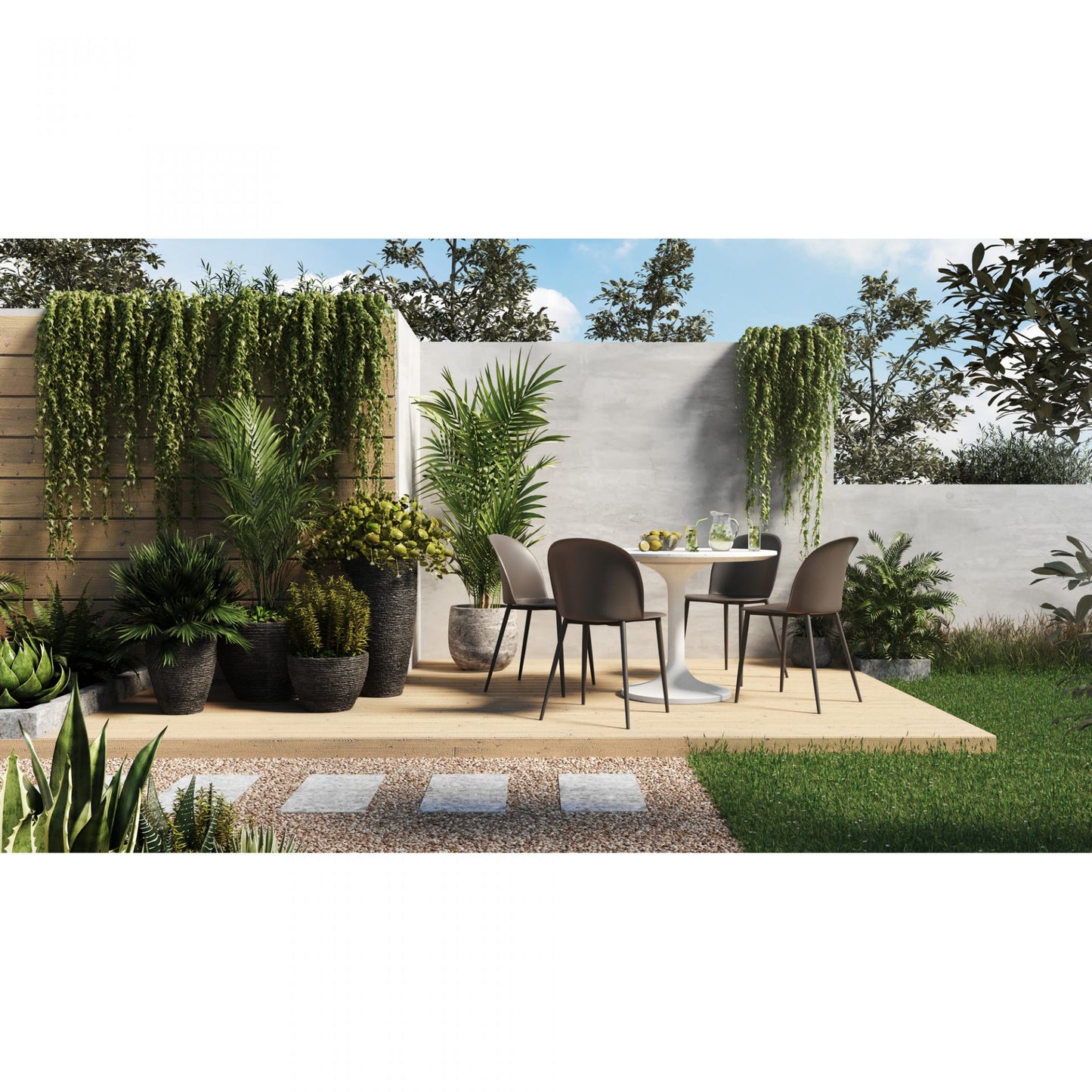 Silla de comedor al aire libre Giardino