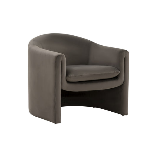 Silla decorativa de terciopelo Laylette