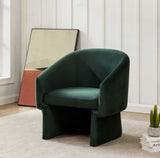 Sillón decorativo con respaldo de barril Susie