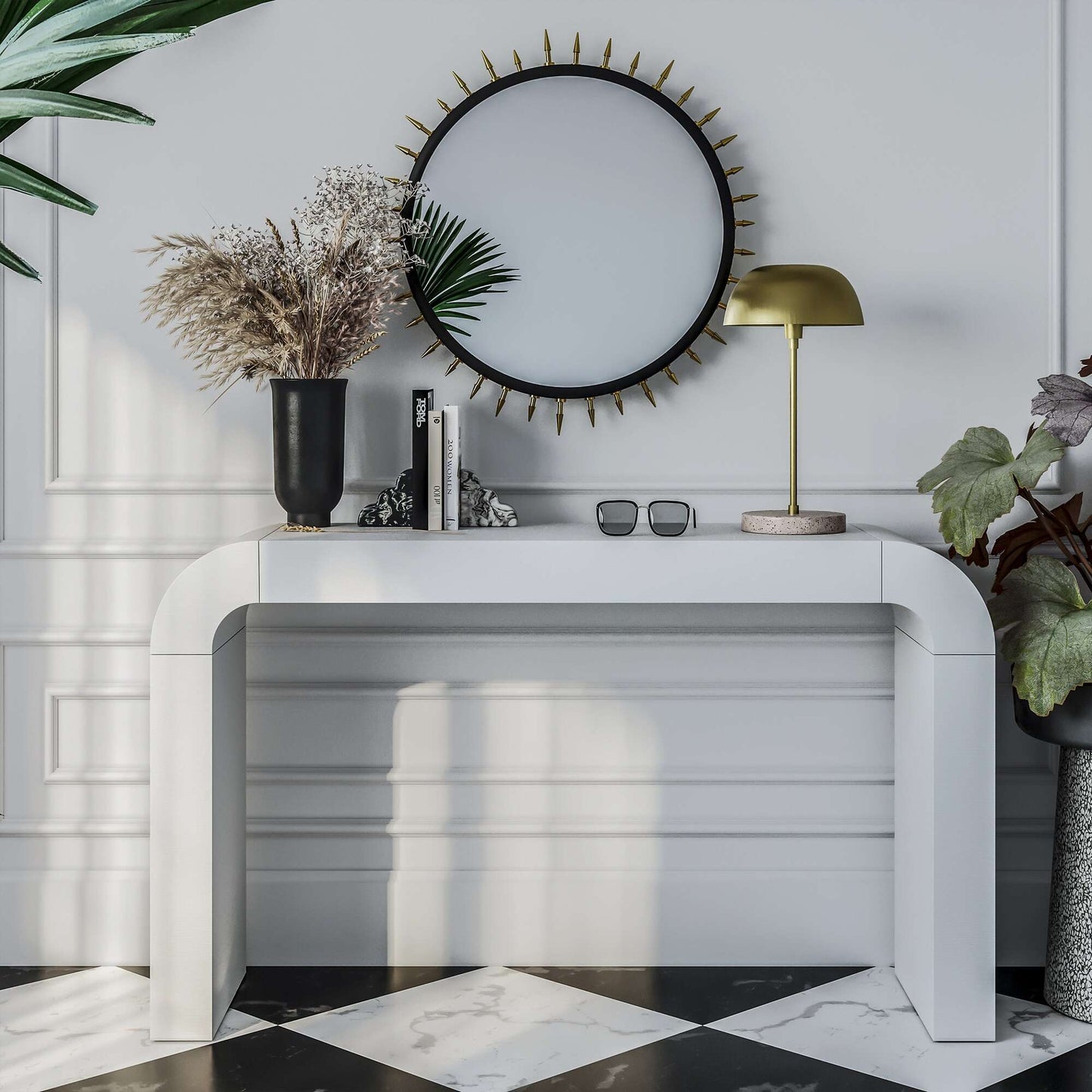 SUJETALIBROS BLANCO-GRIS (JUEGO DE 2)