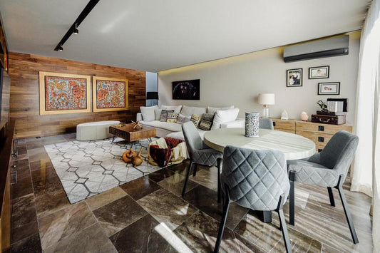 Tapete Medin - Silver / Beige