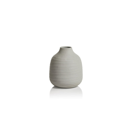 Delano Porcelain Vase - White - Small