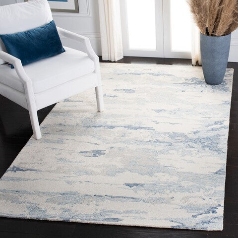 Tapete Abstract Collection Desing: ABT465A Marfil/Azul