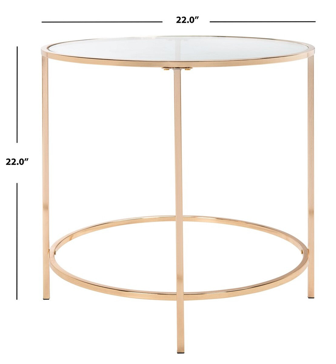 Kolby Round Glass Side Table