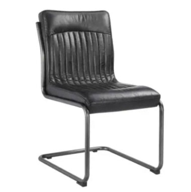 Ansel Dining Chair Grazed Brown Leather