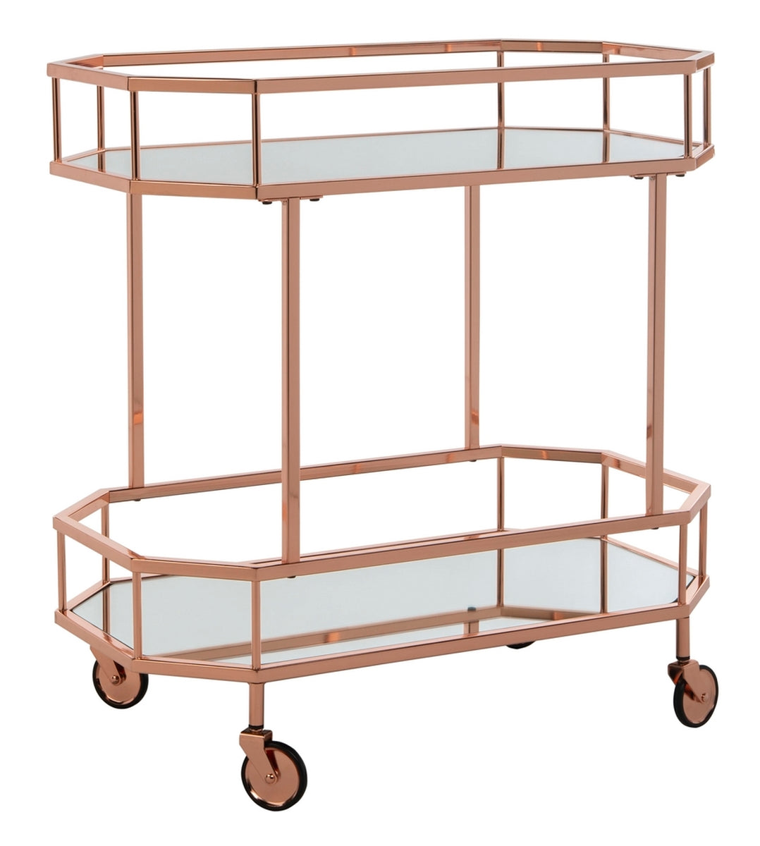 Silva 2 Tier Octagon Bar Cart