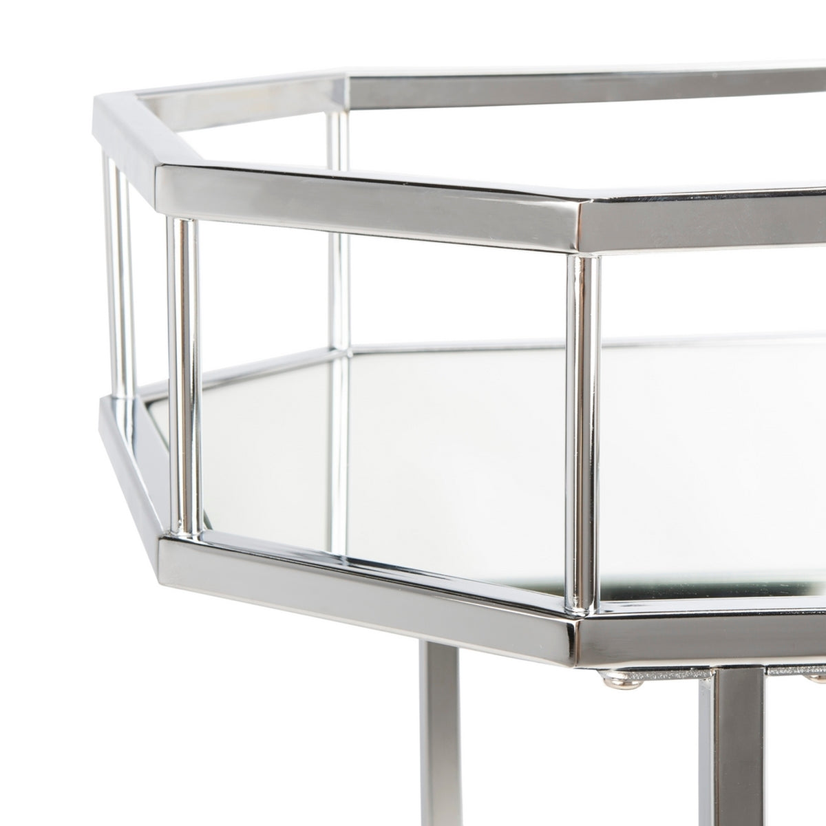 Silva 2 Tier Octagon Bar Cart