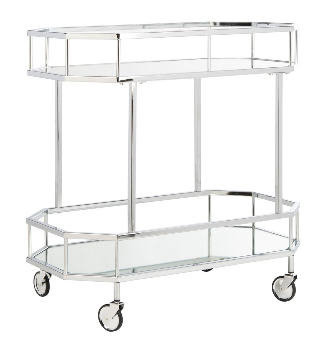 Silva 2 Tier Octagon Bar Cart