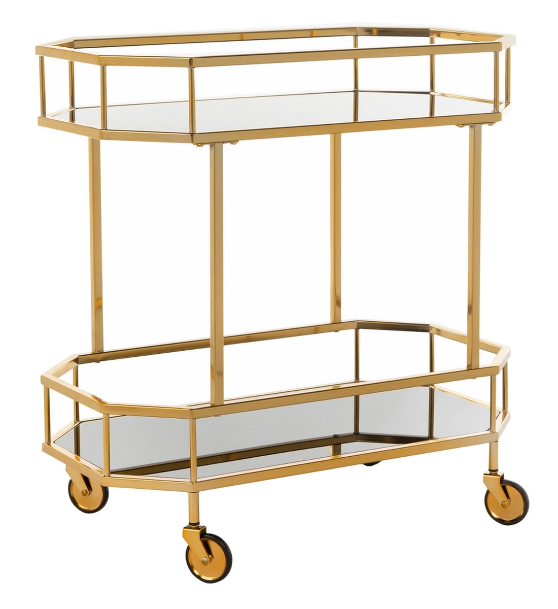 Silva 2 Tier Octagon Bar Cart