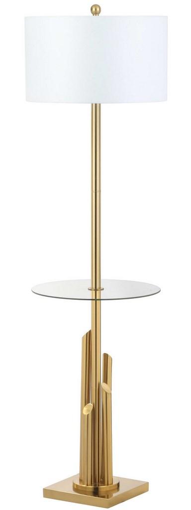 AMBROSIO 61-INCH H FLOOR LAMP SIDE TABLE