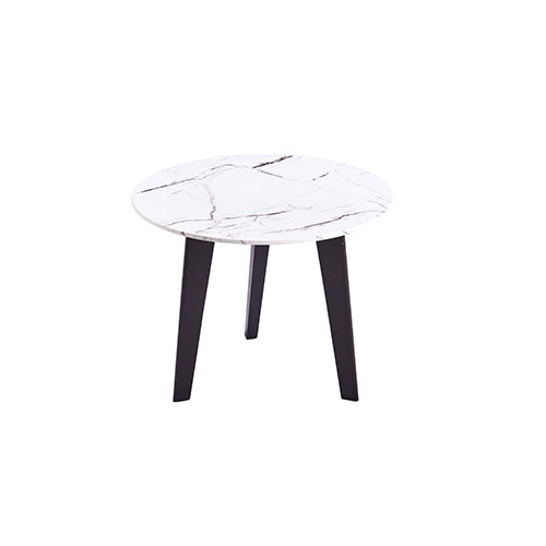 Mesa Lateral Adenn Marmol Blanco-Cristal