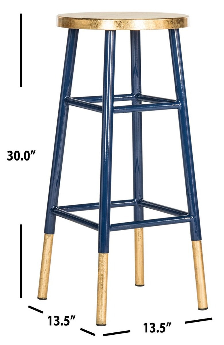 Emery Dipped Gold Leaf Bar Stool